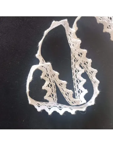 Ruban dentelle blanc
