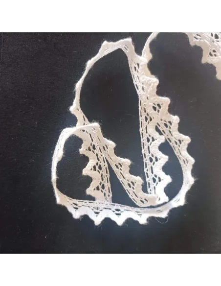Ruban dentelle blanc
