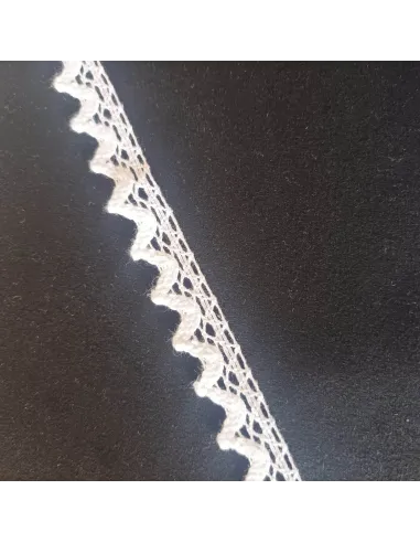Ruban dentelle blanc
