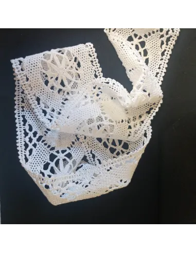 Ruban dentelle blanc
