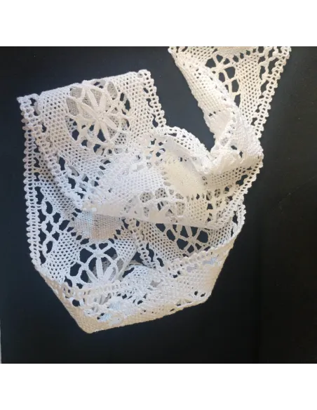 Ruban dentelle blanc
