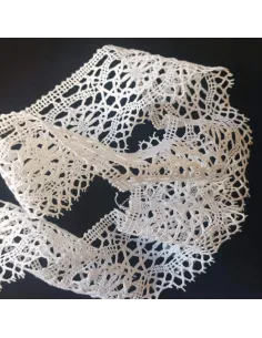 Ruban dentelle blanc