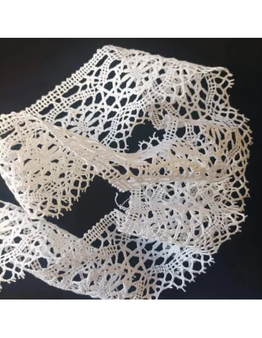 Ruban dentelle blanc