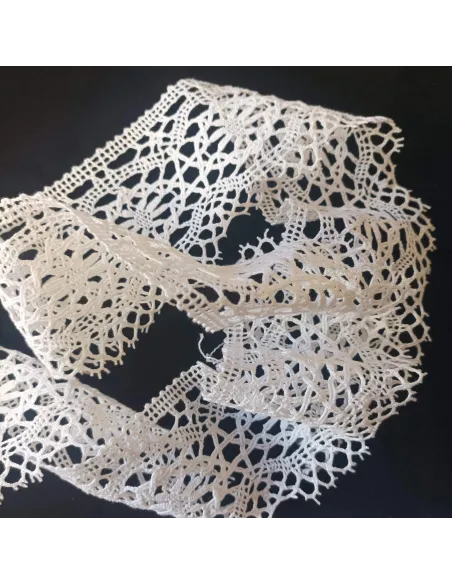 Ruban dentelle blanc