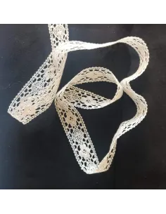 Ruban dentelle écru