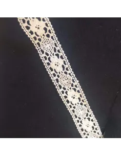 Ruban dentelle écru 2
