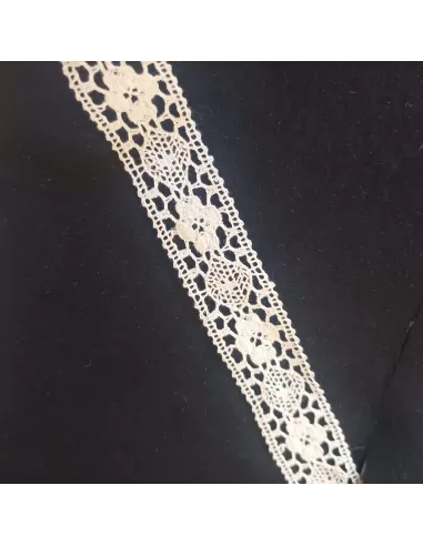 Ruban dentelle écru