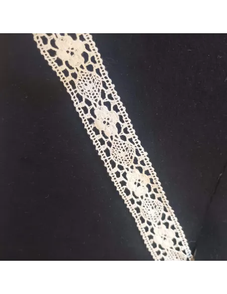 Ruban dentelle écru