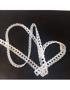 Ruban dentelle blanc