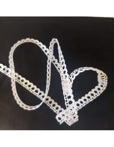 Ruban dentelle blanc