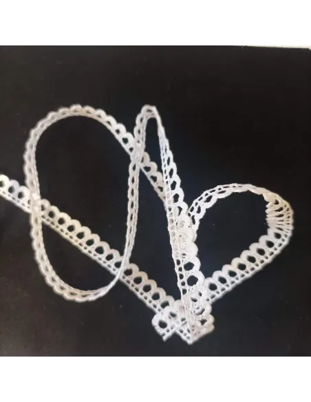 Ruban dentelle blanc