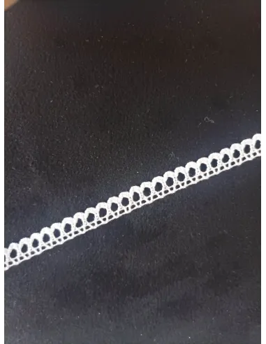 Ruban dentelle blanc