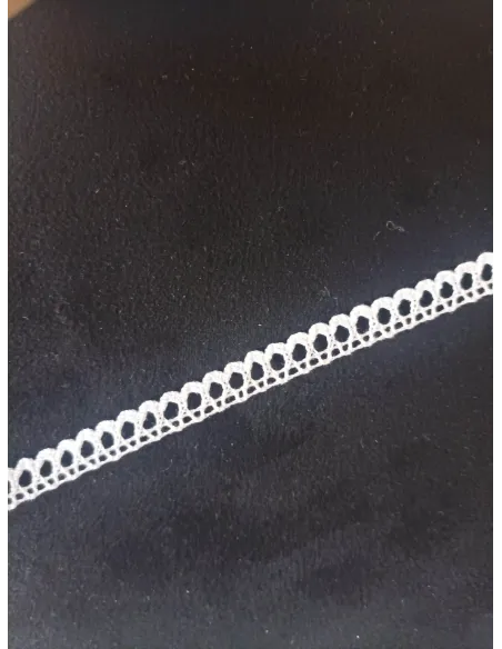 Ruban dentelle blanc
