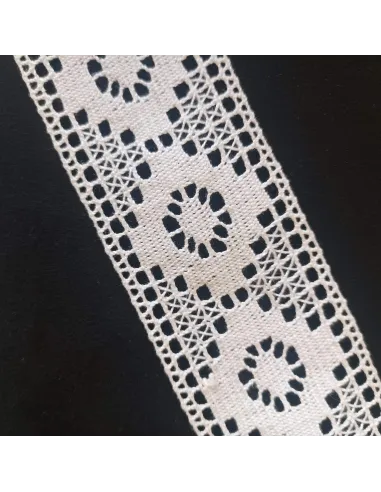 Ruban dentelle blanc