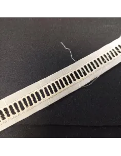 Ruban dentelle entre-deux écru 2