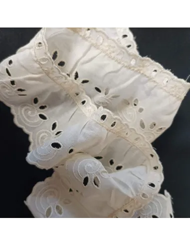 Ruban dentelle écru