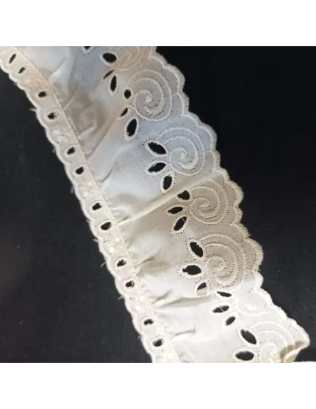 Ruban dentelle écru
