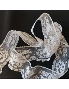 Ruban dentelle blanc
