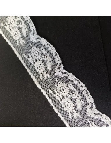 Ruban dentelle blanc