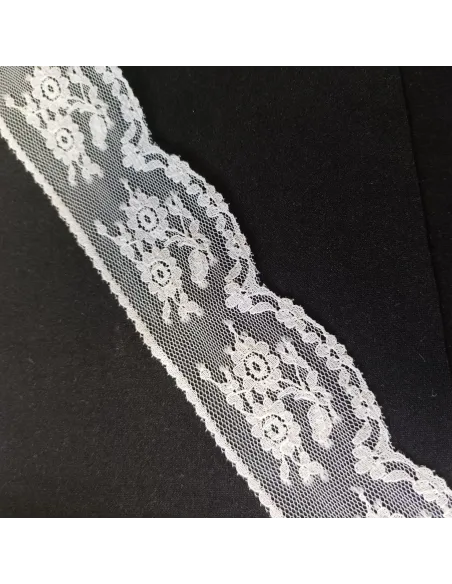 Ruban dentelle blanc