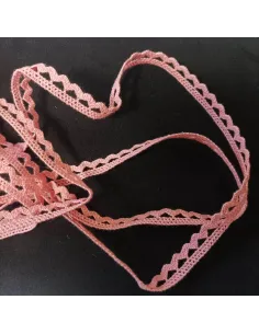 Ruban dentelle rose
