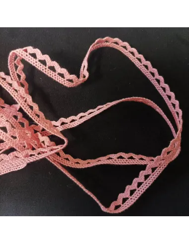 Ruban dentelle rose
