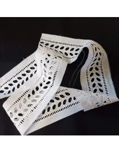 Ruban dentelle blanc
