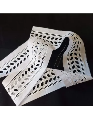 Ruban dentelle blanc