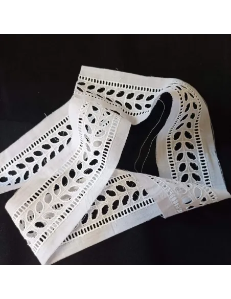 Ruban dentelle blanc