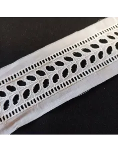 Ruban dentelle blanc 2