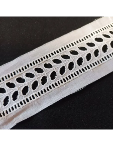 Ruban dentelle blanc
