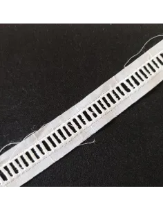 Ruban dentelle entre-deux blanc 2