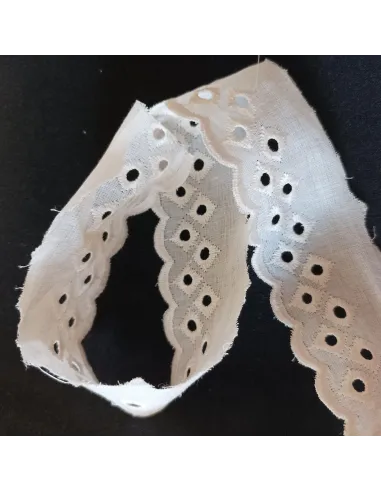 Ruban dentelle écru
