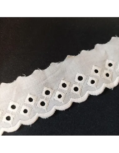 Ruban dentelle écru