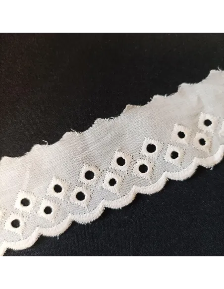Ruban dentelle écru