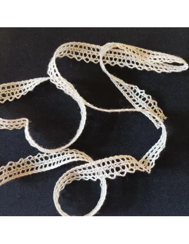 Ruban dentelle écru