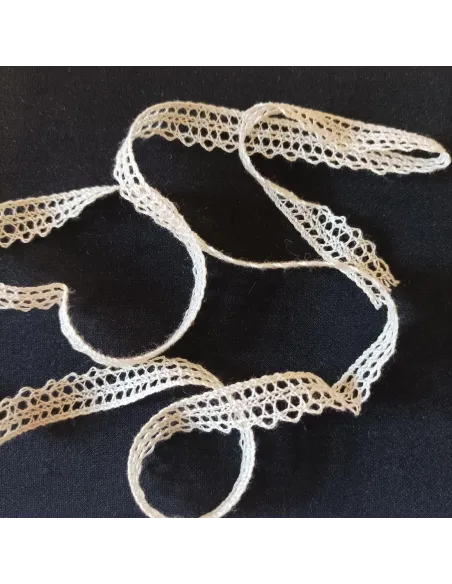 Ruban dentelle écru