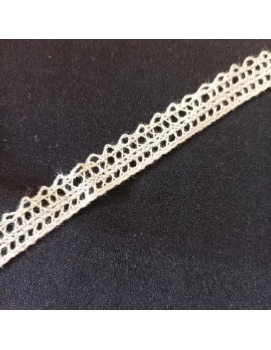 Ruban dentelle écru