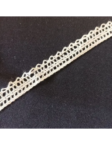 Ruban dentelle écru