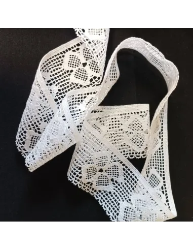 Ruban dentelle écru