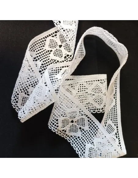 Ruban dentelle écru