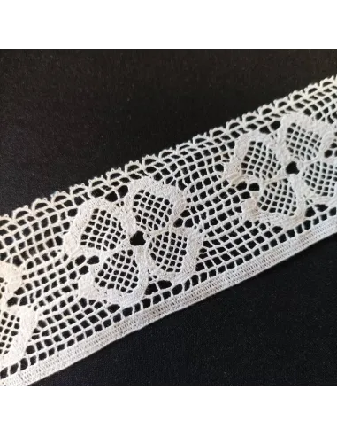 Ruban dentelle écru