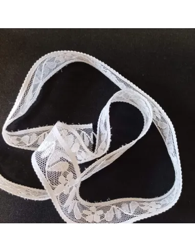 Ruban dentelle blanc