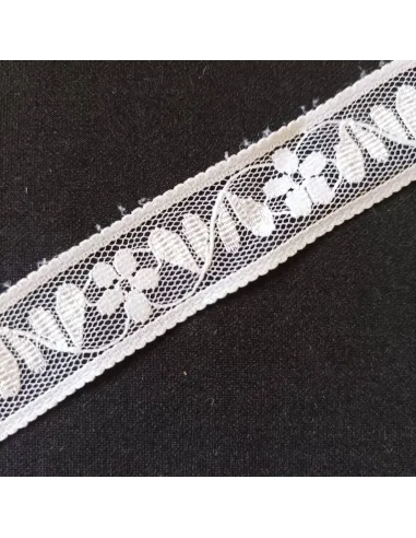 Ruban dentelle blanc