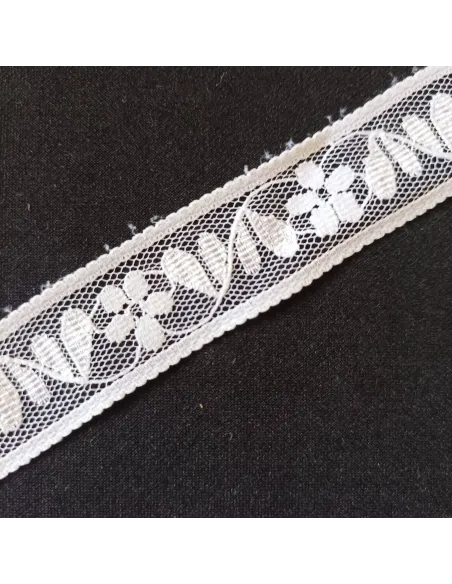 Ruban dentelle blanc