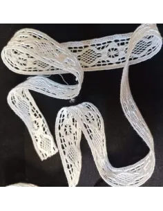 Ruban dentelle blanc