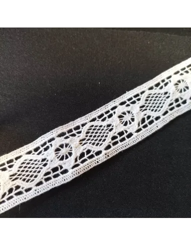 Ruban dentelle blanc