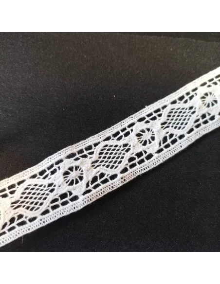 Ruban dentelle blanc
