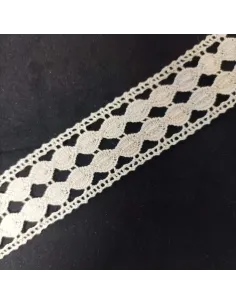 Ruban dentelle écru coton 2