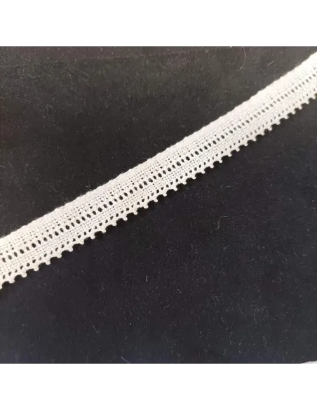 Ruban dentelle blanc